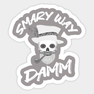 Horror Funny Damm Sticker